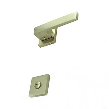 Contemporary Brushed Nickel Alloy Handlesets  