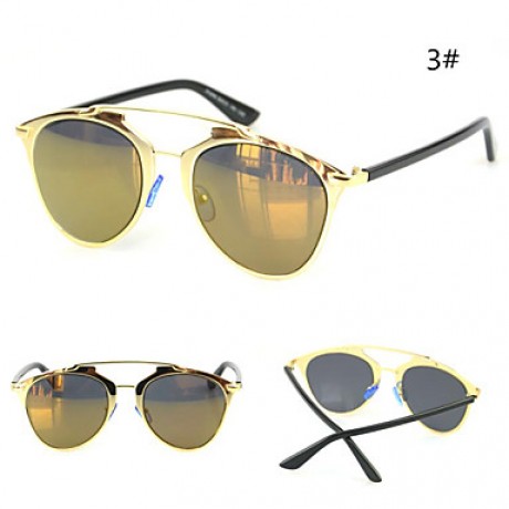 Sunglasses Women's Modern / Fashion Cat-eye Black / Silver / Gold Sunglasses Full-Rim  