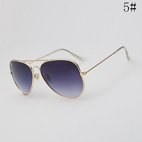 Sunglasses Men / Women / Unisex's Elegant / Retro/Vintage / Fashion / Aviator Flyer Silver / Gold Sunglasses Full-Rim  