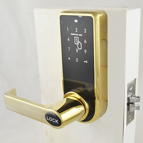 Smart Door Lock,Keyless Code Passward Door Lever Lock in Gold or Brush Nickle Finish  