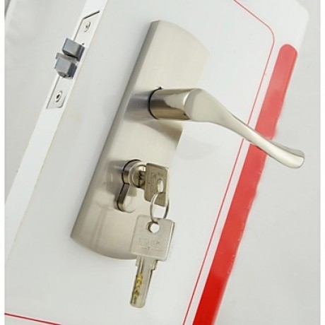 Contemporary Brushed Nickel Alloy Door Locks  