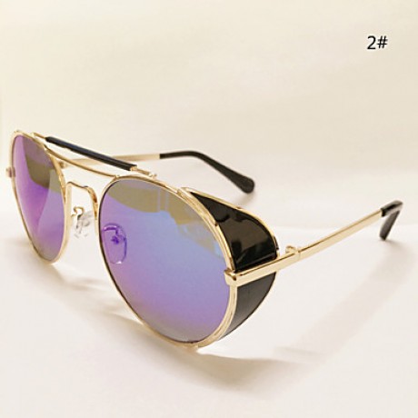 Sunglasses Men / Women / Unisex's Retro/Vintage / Modern / Fashion Browline Silver / Gold Sunglasses Full-Rim  