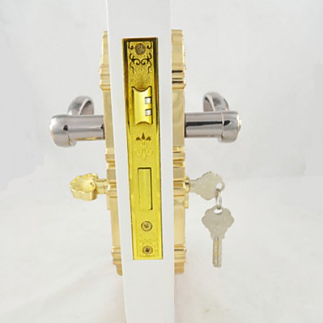 Interior Door Lock / Lock Set / Gold and Black Ni Plating Finish(Available for thickness of door: 35mm to 50mm )  