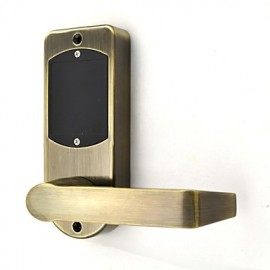 Keyless Electronic Digital Door Lock, Antique Brass Finish  