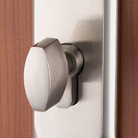 Contemporary Zinc Alloy Silver Keyed Entry Door Lock  