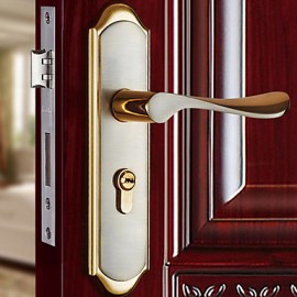 Gold wire drawing modern Wooden door lock(CX50-6015-7)  