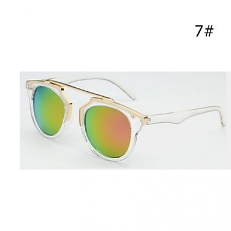 Sunglasses Men / Women / Unisex's Retro/Vintage / Modern / Fashion Black / Orange / Light Blue / Blue / Light Green / Gray Sunglasses  