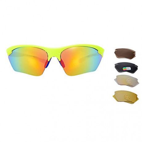 Polarized TR90 Material Cycling Glasses with 5 lens Outdoor Sports Bicycle Sunglasses BC-106  