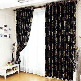 Two Panels European Fashion Silver Pressed Jacquard Window Large Flowers Curtains Drapes  