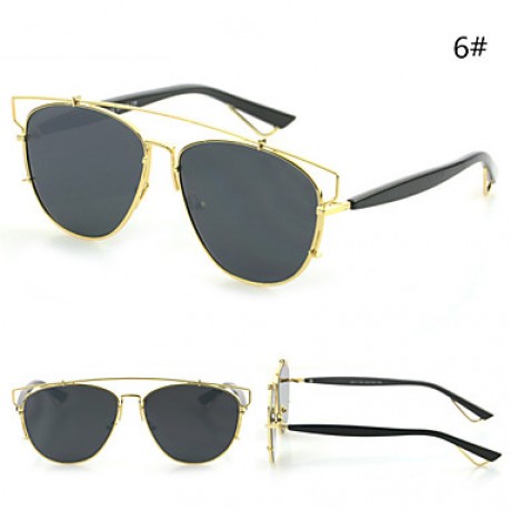 Sunglasses Men / Women / Unisex's Modern / Fashion Browline Silver / Gold Sunglasses Full-Rim  