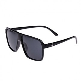 Sunglasses Men / Women / Unisex's Classic Rectangle Black / White / Leopard Sunglasses Full-Rim  