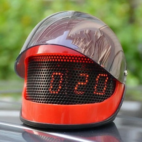 Creative Helmet LED Alarm Clock  