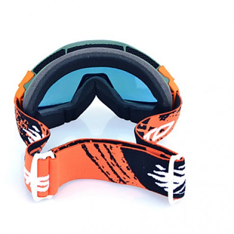 Green Frame  Orange Sensor Skiing Snow Goggles  