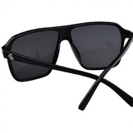 Sunglasses Men / Women / Unisex's Classic Rectangle Black / White / Leopard Sunglasses Full-Rim  