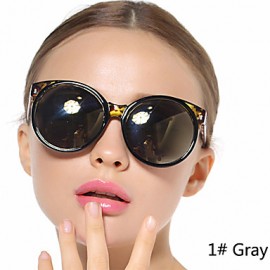 Sunglasses Women's Elegant / Retro/Vintage Round Black / Blue Sunglasses Full-Rim  