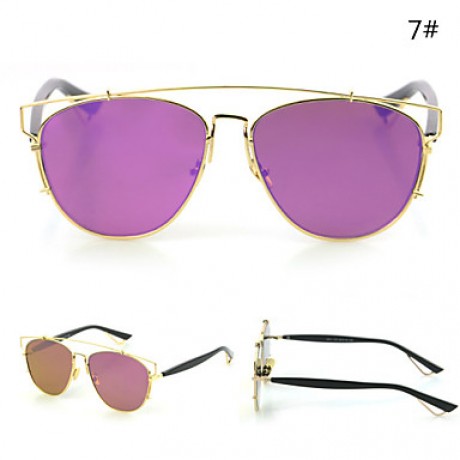 Sunglasses Men / Women / Unisex's Modern / Fashion Browline Silver / Gold Sunglasses Full-Rim  