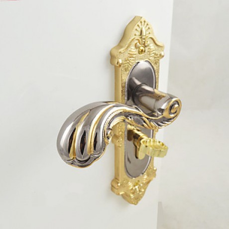 Interior Door Lock / Lock Set / Gold and Black Ni Plating Finish(Available for thickness of door: 35mm to 50mm )  