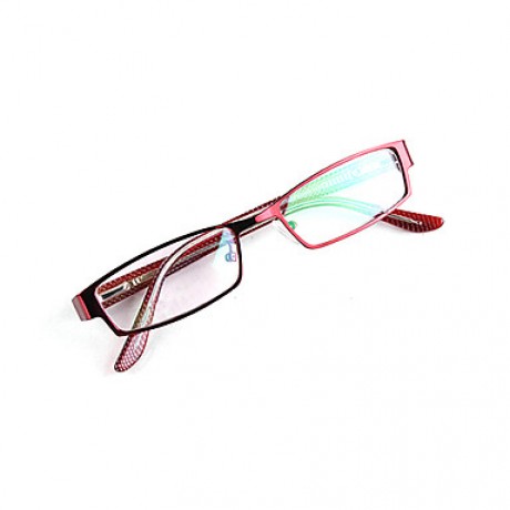 Metal Rectangle Full-Rim Fashion Prescription Eyeglasses  