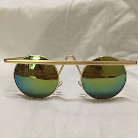 Sunglasses Men / Women / Unisex's Retro/Vintage / Modern / Fashion Round Gold Sunglasses Full-Rim  