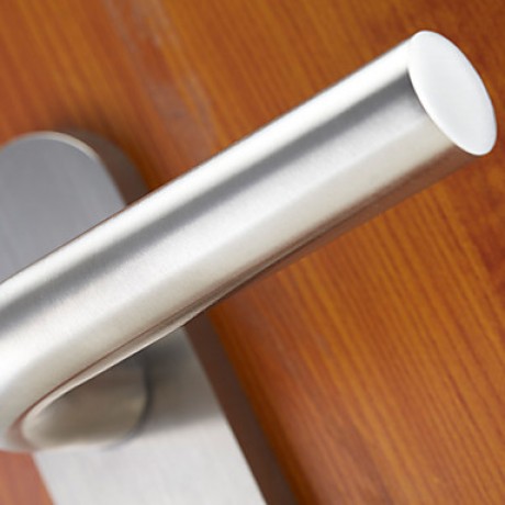 Classic Stainless Steel Silver Keyed Entry Door Lock  