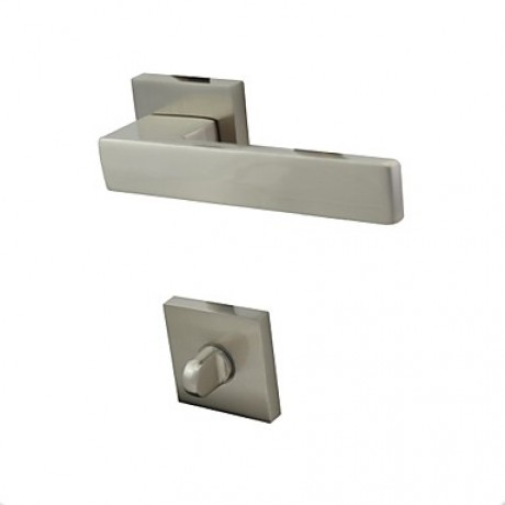 Contemporary Brushed Nickel Alloy Handlesets  