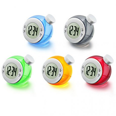 Eco Green Water Powered Digital Clock Calendar (Random Color)  