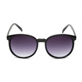 Sunglasses Unisex's Fashion Oval Black Sunglasses Full-Rim  