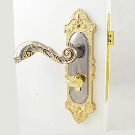 Interior Door Lock / Lock Set / Gold and Black Ni Plating Finish(Available for thickness of door: 35mm to 50mm )  