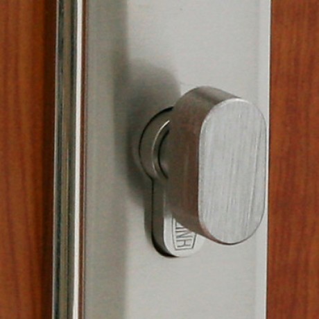 Contemporary Zinc Alloy Silver Keyed Entry Door Lock  