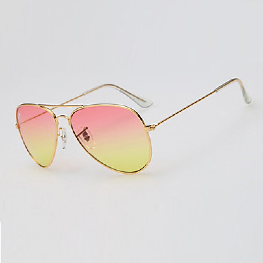 Sunglasses Men / Women / Unisex's Elegant / Retro/Vintage / Fashion / Aviator Flyer Silver / Gold Sunglasses Full-Rim  