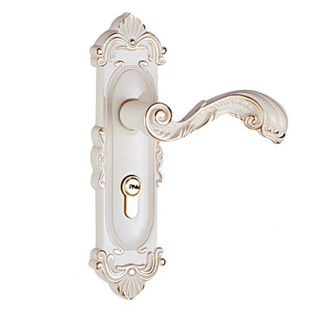 Zinc Alloy Ivory color Room door lock(CX50-6111-9)  