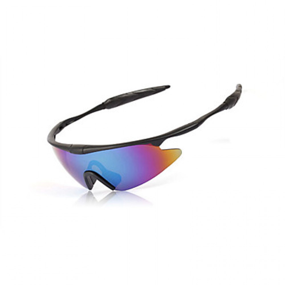 Cycling Men's 100% UV400 Polarized Plastic Wrap Sports Glasses(Assorted Color)  