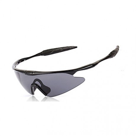 Cycling Men's 100% UV400 Polarized Plastic Wrap Sports Glasses(Assorted Color)  