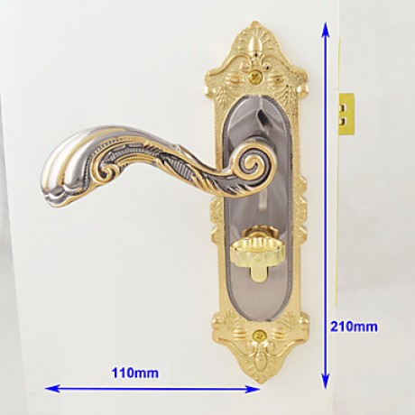 Interior Door Lock / Lock Set / Gold and Black Ni Plating Finish(Available for thickness of door: 35mm to 50mm )  