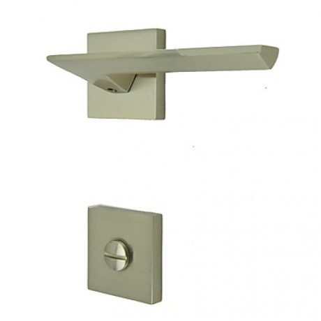 Contemporary Brushed Nickel Alloy Handlesets  