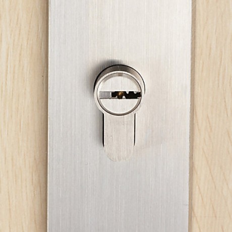 Classic Stainless Steel Silver Keyed Entry Door Lock  