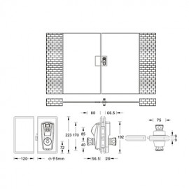 Archie Zinc Alloy Fingerprint & Code Door Lock (0950-J1031-J1014-03 30)  