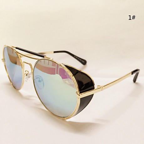 Sunglasses Men / Women / Unisex's Retro/Vintage / Modern / Fashion Browline Silver / Gold Sunglasses Full-Rim  