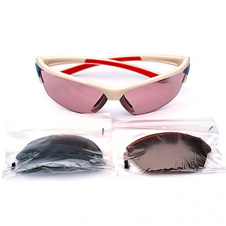 Sunglasses Men / Women / Unisex's Classic / Sports / Fashion / Sunglass Style Rectangle White Cycling Full-Rim  