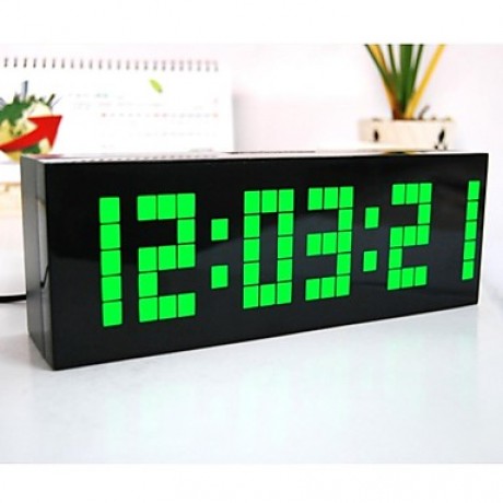 LED Projection Calendar Thermometer Alarms Led Digital Alarm Clock New  