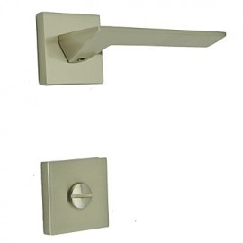 Contemporary Brushed Nickel Alloy Handlesets  