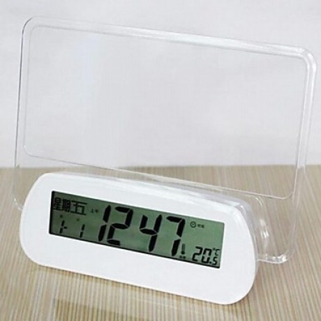 Creative Message Board Fluorescent Acoustic Speaking Alarm Clock  