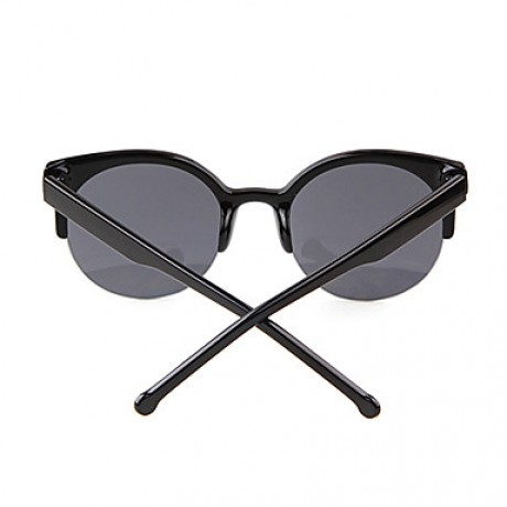 Sunglasses Men / Women / Unisex's Classic / Lightweight / Retro/Vintage Round Black Sunglasses Half-Rim  