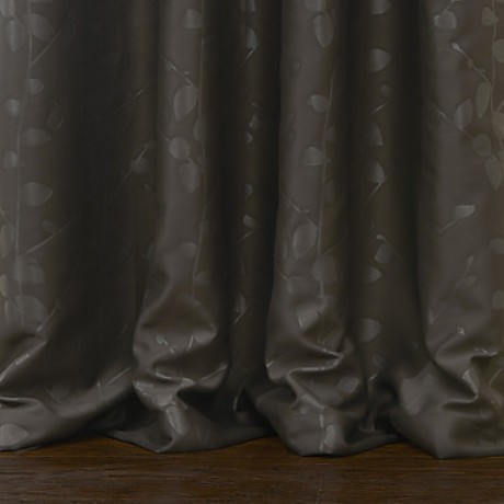 Two Panels  Embossed Branches Classic Blackout Curtain  