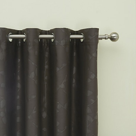 Two Panels  Embossed Branches Classic Blackout Curtain  