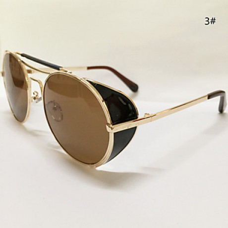 Sunglasses Men / Women / Unisex's Retro/Vintage / Modern / Fashion Browline Silver / Gold Sunglasses Full-Rim  