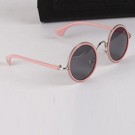 Sunglasses Men / Women / Unisex's Classic / Retro/Vintage / Sports Round Silver / Gold / Pink / Blue / Green Sunglasses Full-Rim  