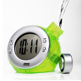 Eco Green Water Powered Digital Clock Calendar (Random Color)  