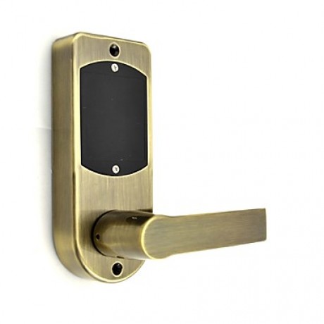 Keyless Electronic Digital Door Lock, Antique Brass Finish  