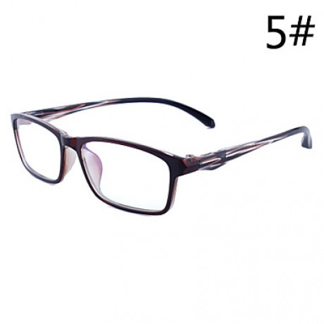  Men / Women / Unisex 's Memory Titanium Rectangle Half-Rim Classic / Lightweight Prescription Eyeglasses  